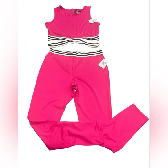 🩷ZELOS Yoga Fuchsia Outfit 2-Pieces Gym Set Women’s Size L NWT🩷 - Picture 1 of 11